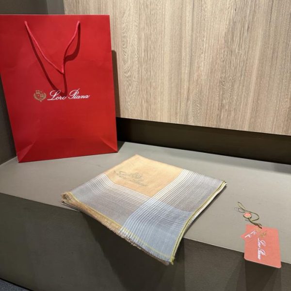 designer,replica,clothing,fake,1:1,lv,luxury,high quality LP Embroidered Spring/Summer New Colored Woven Plaid Square Scarf (5VB09)