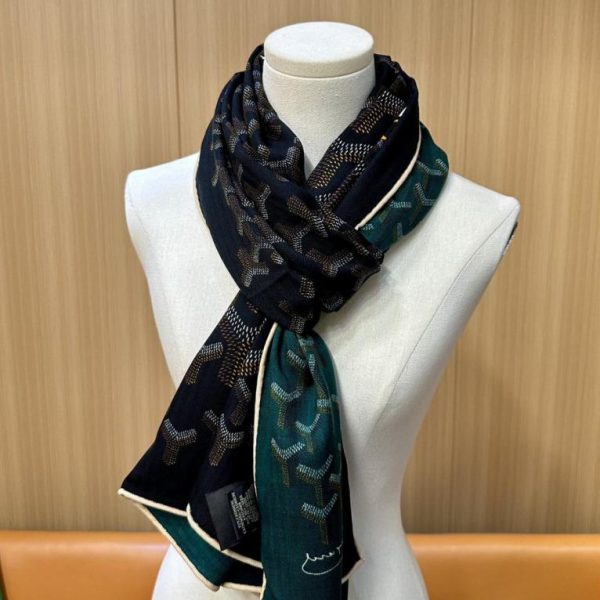 designer,replica,clothing,fake,1:1,lv,luxury,high quality Goya New Arrival: Double-Layer, Double-Sided, Two-Color Velvet Long Scarf (080JB)