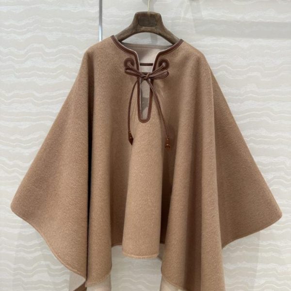designer,replica,clothing,fake,1:1,lv,luxury,high quality High-end quality, luxurious vintage style, heavy-duty genuine leather edging cashmere shawl/cape (KVXMY)