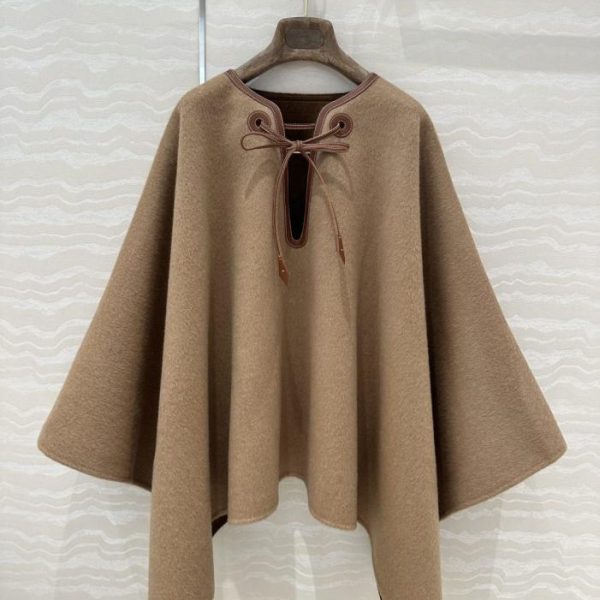 designer,replica,clothing,fake,1:1,lv,luxury,high quality High-end quality, luxurious vintage style, heavy-duty genuine leather edging cashmere shawl/cape (S1QWR)