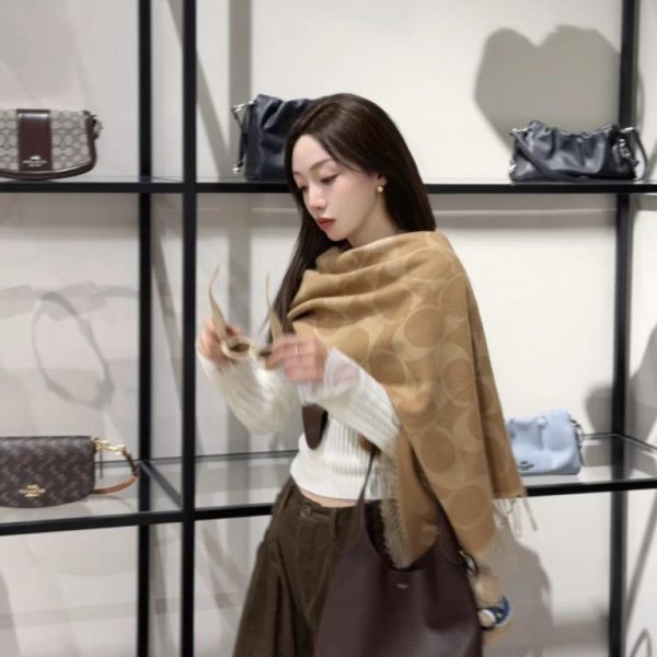 designer,replica,clothing,fake,1:1,lv,luxury,high quality Coach 6-color shawl (XV6B4)