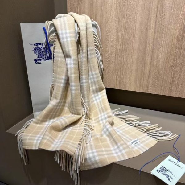 designer,replica,clothing,fake,1:1,lv,luxury,high quality Burberry Large Tassel Cashmere Scarf (BXJ7A)