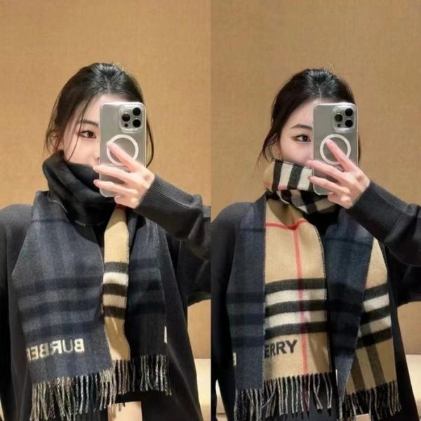 designer,replica,clothing,fake,1:1,lv,luxury,high quality Burberry double-sided color-blocked jacquard cashmere scarf (3JG38)