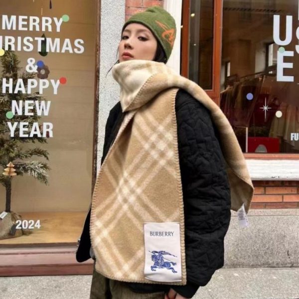 designer,replica,clothing,fake,1:1,lv,luxury,high quality Burberry cashmere and wool blend scarf (with hood) (O0EAL)