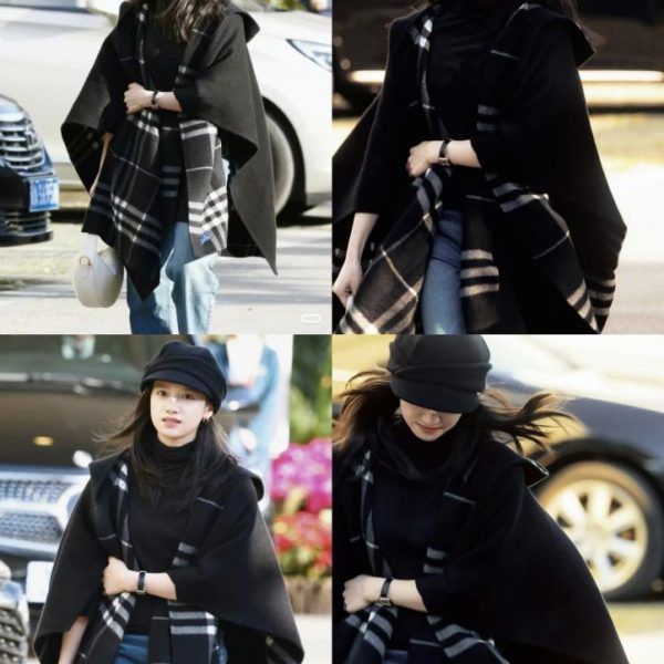 designer,replica,clothing,fake,1:1,lv,luxury,high quality Burberry embroidered cape (1N6QG)
