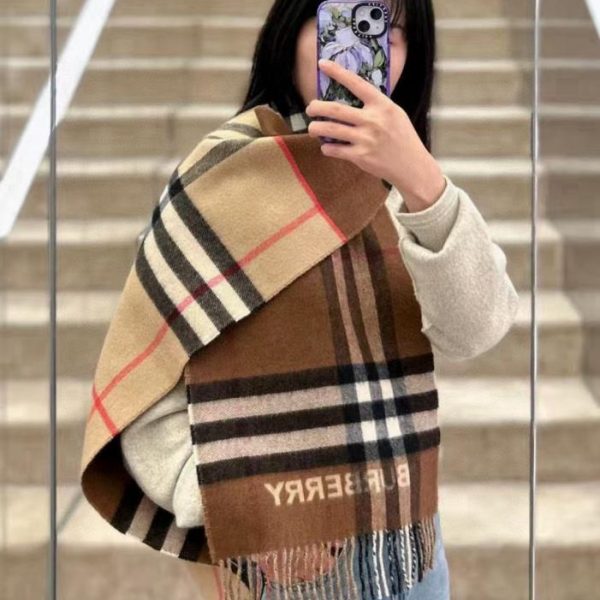 designer,replica,clothing,fake,1:1,lv,luxury,high quality Burberry cashmere color-blocked scarf (FKDOT)