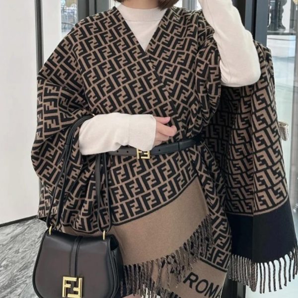 designer,replica,clothing,fake,1:1,lv,luxury,high quality Fendi limited edition cape/shawl, available at boutiques (EIKN7).