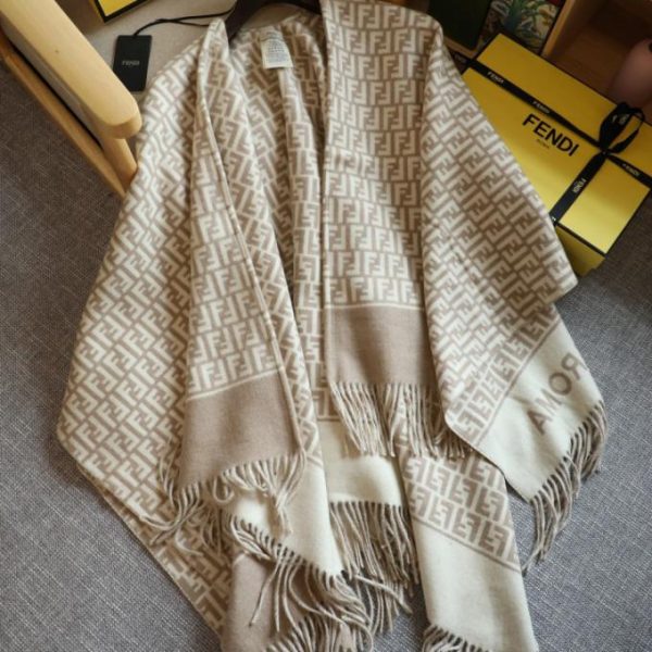 designer,replica,clothing,fake,1:1,lv,luxury,high quality FENDI Roman Cape, Two-tone, High-density Woven New Style (DV1O5)
