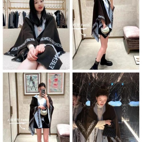 designer,replica,clothing,fake,1:1,lv,luxury,high quality Fendi Hooded Cape (TB0AR)
