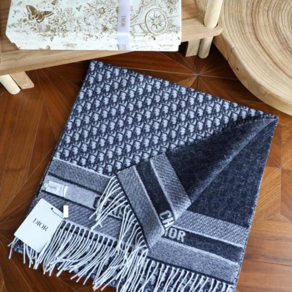 designer,replica,clothing,fake,1:1,lv,luxury,high quality Dior CD logo double-sided cashmere scarf (M08SU)