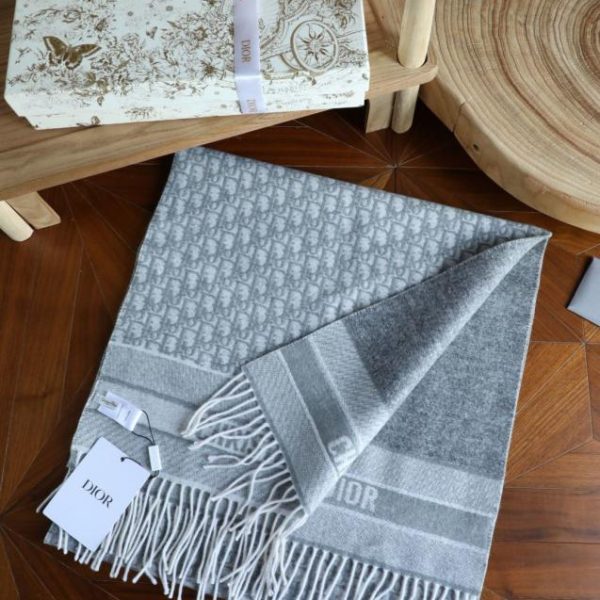 designer,replica,clothing,fake,1:1,lv,luxury,high quality Dior CD logo double-sided cashmere scarf (UQQVA)