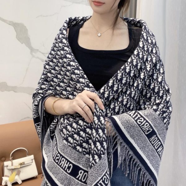 designer,replica,clothing,fake,1:1,lv,luxury,high quality [Letter] DIOR CD Jacquard Logo Print Large Square Scarf, Shawl, Blanket (J6SA6)