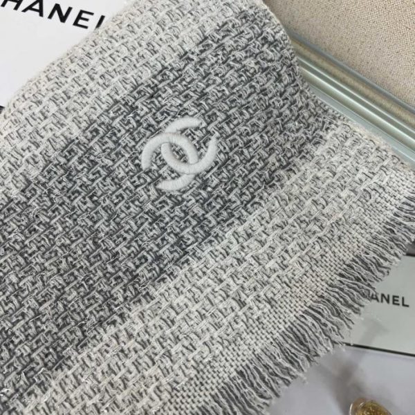 designer,replica,clothing,fake,1:1,lv,luxury,high quality Chanel Double C Knitted Cashmere Scarf (K97FK)