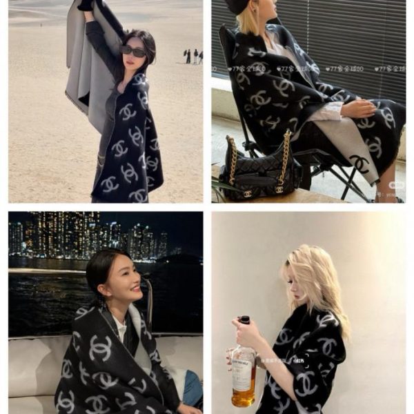 designer,replica,clothing,fake,1:1,lv,luxury,high quality Chanel’s new double-sided cashmere scarf/shawl (R3TZX)