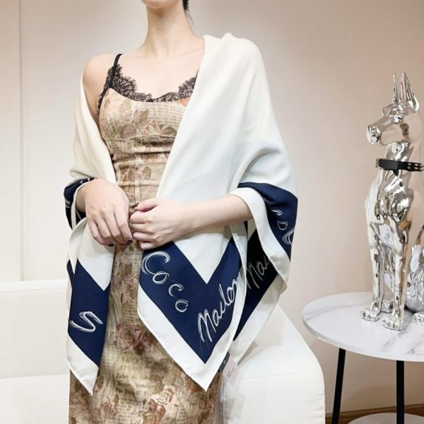 designer,replica,clothing,fake,1:1,lv,luxury,high quality Chanel Fall/Winter New Arrival: 140 Top-Grade Silk & Wool Reversible Shawl (R7YUH)