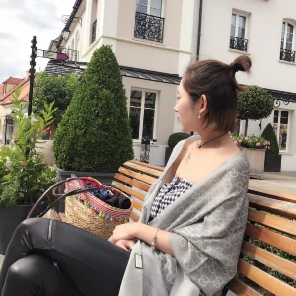 designer,replica,clothing,fake,1:1,lv,luxury,high quality GG Long Scarf, Elegant Two-Tone Jacquard Silk Cashmere Long Scarf (TQFUL)