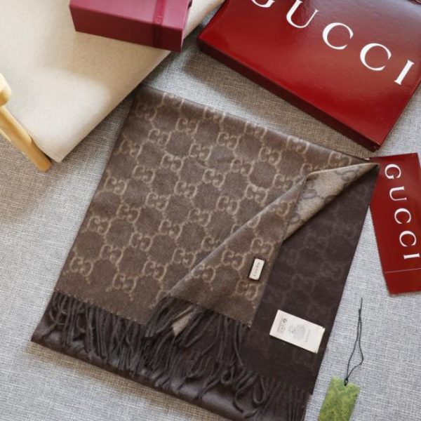 designer,replica,clothing,fake,1:1,lv,luxury,high quality GUCCI GG Gradient Jacquard Scarf (HRKFF)