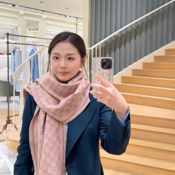 designer,replica,clothing,fake,1:1,lv,luxury,high quality Gucci Little G Reversible Wool Scarf (6GWZO) – New Fall/Winter Style