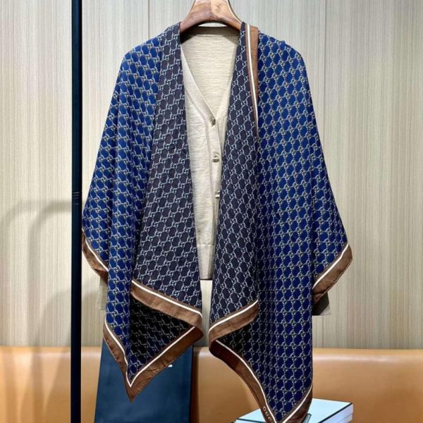 designer,replica,clothing,fake,1:1,lv,luxury,high quality Gucci silk and cashmere blend shawl (ROCGT)