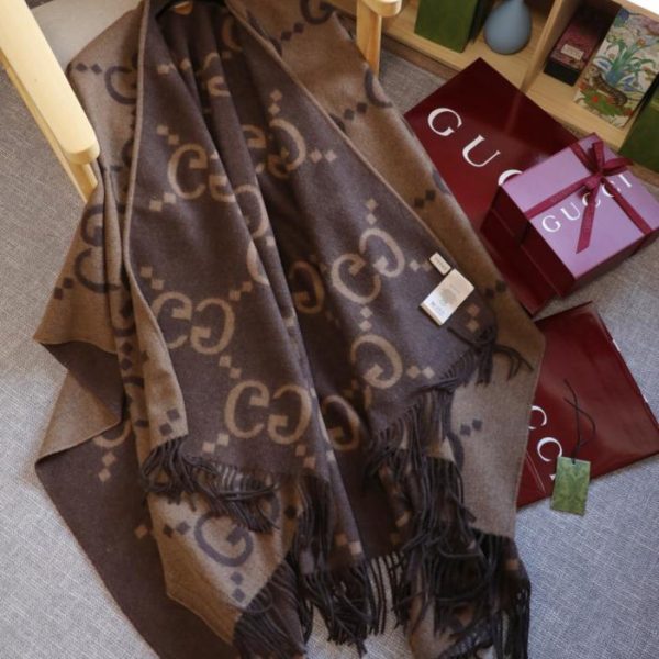 designer,replica,clothing,fake,1:1,lv,luxury,high quality GUCCI double-sided large G cape, made of double-ply cashmere fabric (NJSGG).