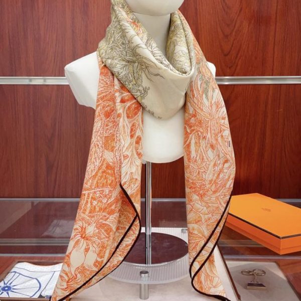 designer,replica,clothing,fake,1:1,lv,luxury,high quality Hermès Palermo Botanical Garden Cashmere Handkerchief (FZ1WB)