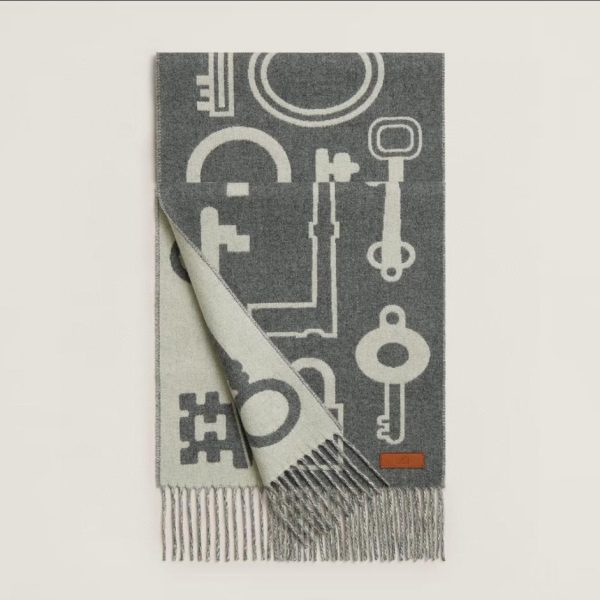 designer,replica,clothing,fake,1:1,lv,luxury,high quality HERMES Key-Shaped Double-Sided Cashmere Scarf (CAWUF)