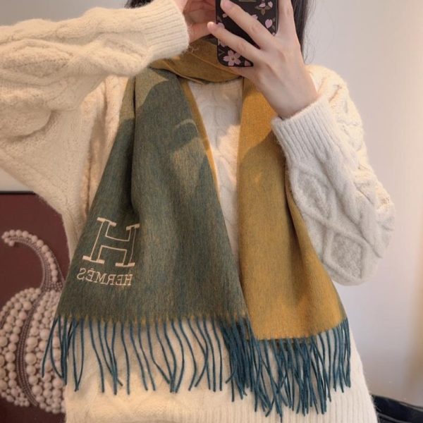 designer,replica,clothing,fake,1:1,lv,luxury,high quality Hermès reversible scarf, 100% lambskin (H2TQX)