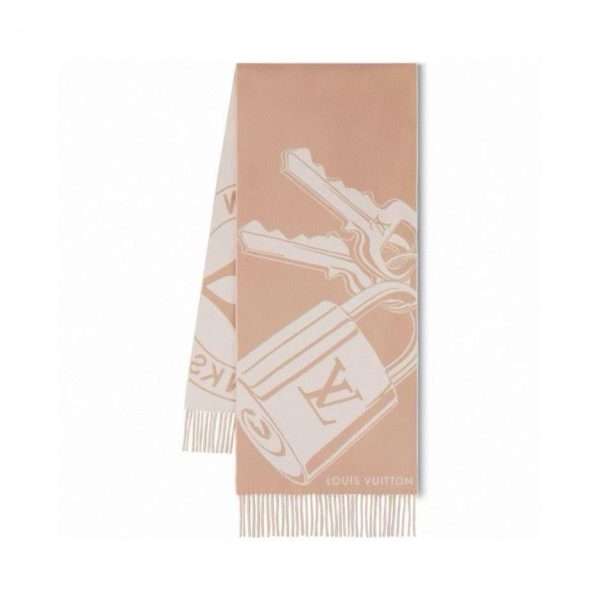 designer,replica,clothing,fake,1:1,lv,luxury,high quality LV Lock and Keys Scarf (439WO)