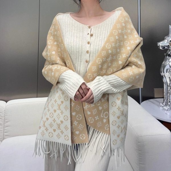 designer,replica,clothing,fake,1:1,lv,luxury,high quality LV Fall/Winter Scarf (88T27)