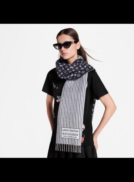 designer,replica,clothing,fake,1:1,lv,luxury,high quality LV My Neverfull Scarf, Soft and Warm Plush Blend, Classic Monogram Pattern (9TSA5)