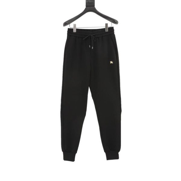 designer,replica,clothing,fake,1:1,lv,luxury,high quality Burberry equestrian logo embroidered jogger trousers (4373)