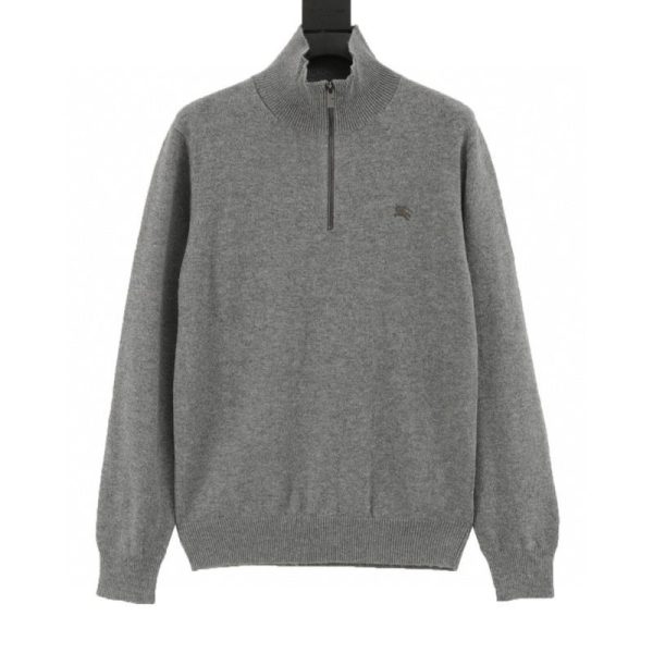 designer,replica,clothing,fake,1:1,lv,luxury,high quality Burberry Little Horse Embroidery Half-Zip Turtleneck Sweater (DAED)