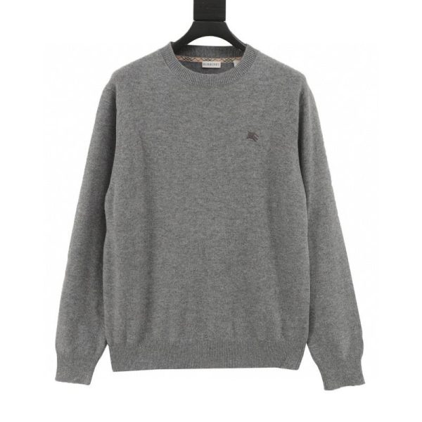 designer,replica,clothing,fake,1:1,lv,luxury,high quality Burberry equestrian embroidered crew neck knit sweater (CB58)