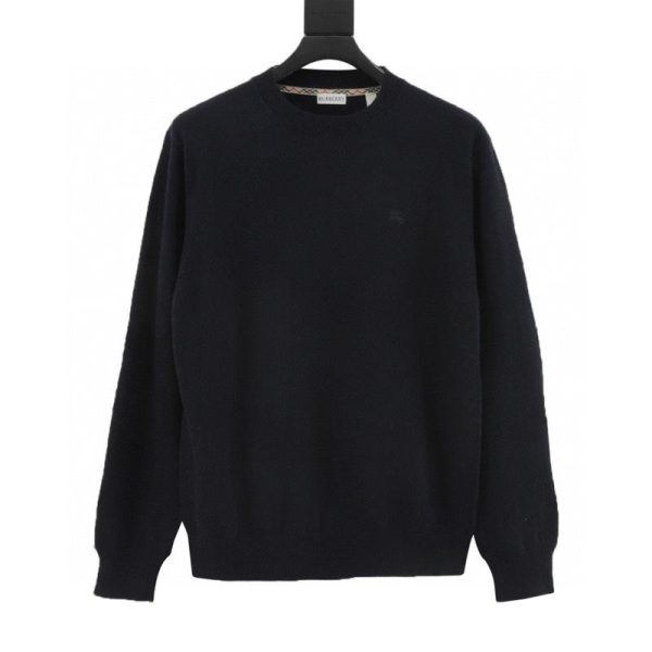 designer,replica,clothing,fake,1:1,lv,luxury,high quality Burberry equestrian embroidered crew neck knit sweater (EA6F)