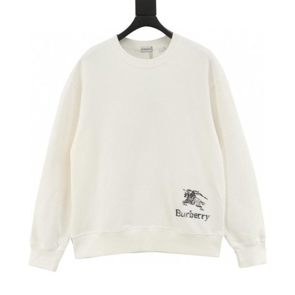 designer,replica,clothing,fake,1:1,lv,luxury,high quality Burberry crewneck sweatshirt with embroidered horse at the hem (E08A)