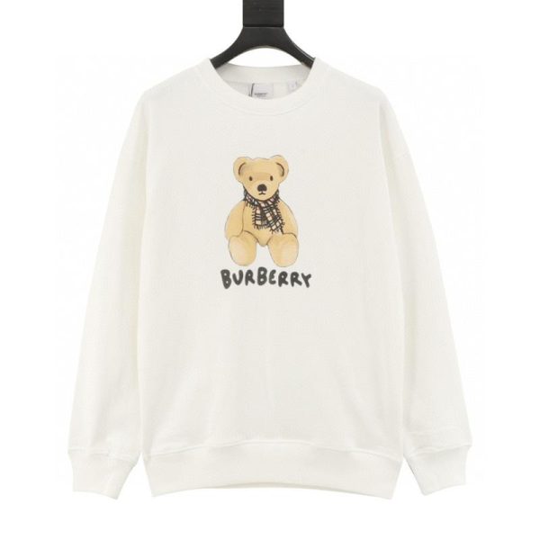 designer,replica,clothing,fake,1:1,lv,luxury,high quality Burberry Cartoon Bear Logo Crew Neck Sweatshirt (819E)
