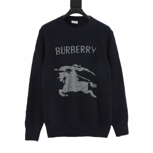 designer,replica,clothing,fake,1:1,lv,luxury,high quality Burberry War Horse Cashmere Jacquard Sweater (8088)