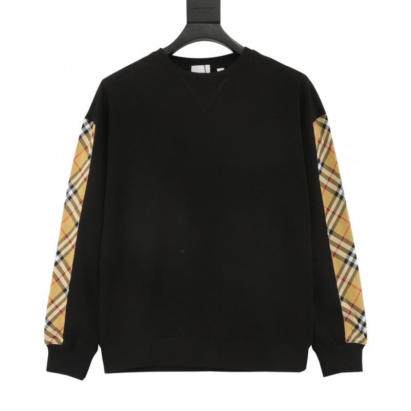 designer,replica,clothing,fake,1:1,lv,luxury,high quality Burberry crewneck sweatshirt with check patchwork sleeves (B912) designer,replica,clothing,fake,1:1,lv,luxury,high quality Burberry crewneck sweatshirt with check patchwork sleeves (B912)