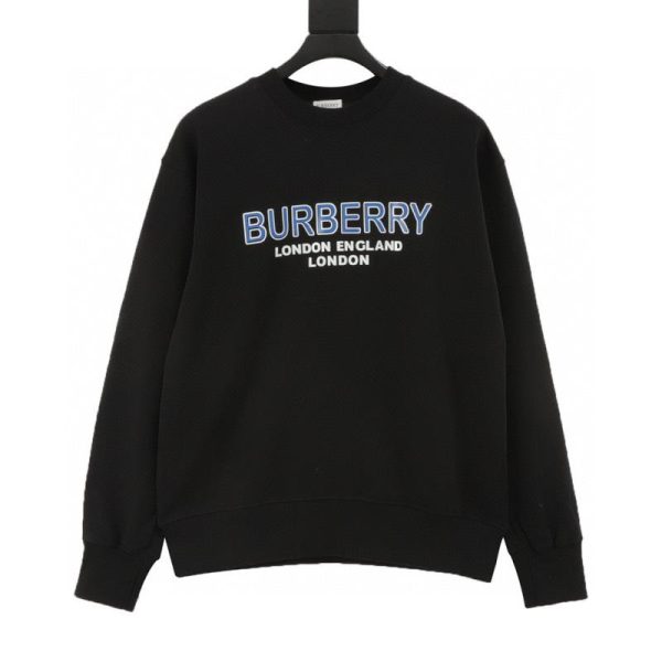 designer,replica,clothing,fake,1:1,lv,luxury,high quality Burberry Crew Neck Sweatshirt with Outlined Lettering (4468)