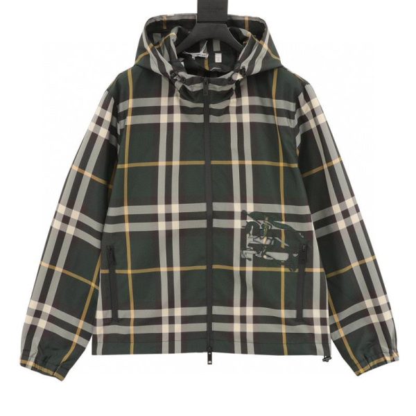 designer,replica,clothing,fake,1:1,lv,luxury,high quality Burberry’s new check chevron zip-up coat (E385)