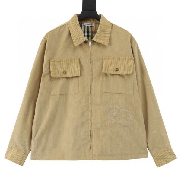 designer,replica,clothing,fake,1:1,lv,luxury,high quality Burberry Corduroy Plaid Jacket (6A4E)