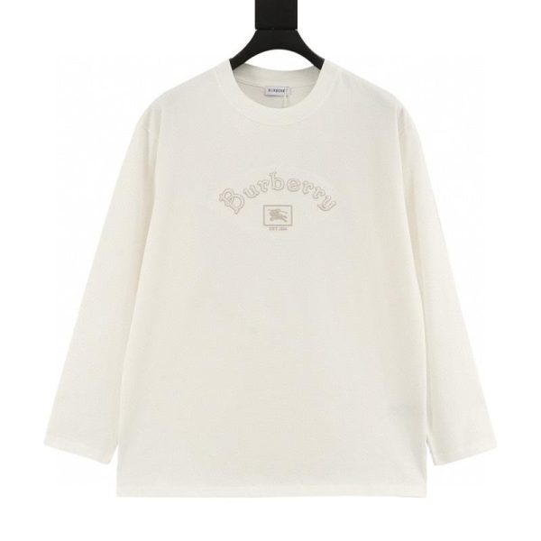 designer,replica,clothing,fake,1:1,lv,luxury,high quality Burberry long-sleeved shirt with a square-framed equestrian design on the chest (740E)