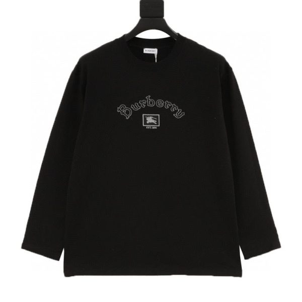 designer,replica,clothing,fake,1:1,lv,luxury,high quality Burberry long-sleeved shirt with a square-framed equestrian design on the chest (AB1E)