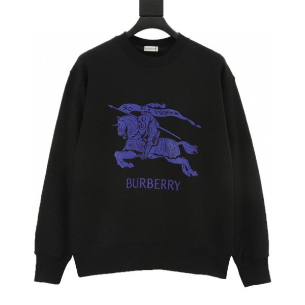 designer,replica,clothing,fake,1:1,lv,luxury,high quality Burberry Blue Horse Crew Neck Sweatshirt (662F)