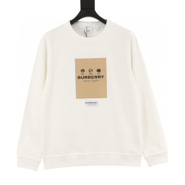 designer,replica,clothing,fake,1:1,lv,luxury,high quality Burberry patch-label crewneck sweatshirt (DD69)