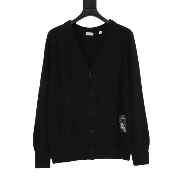 designer,replica,clothing,fake,1:1,lv,luxury,high quality Burberry patch tag cardigan sweater (5446)