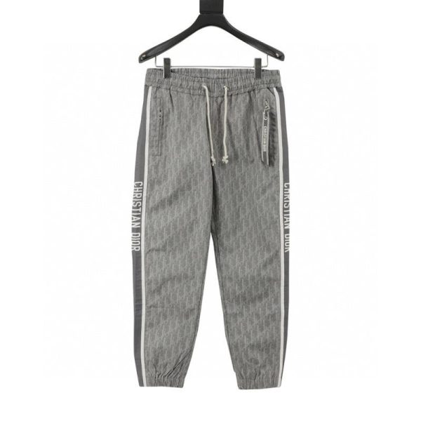 designer,replica,clothing,fake,1:1,lv,luxury,high quality Dior all-over jacquard woven trousers with side ribbon detailing (F7CB)