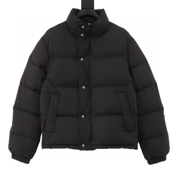 designer,replica,clothing,fake,1:1,lv,luxury,high quality Chrome Hearts Dark Pattern Jacquard Down Jacket (8A3D)