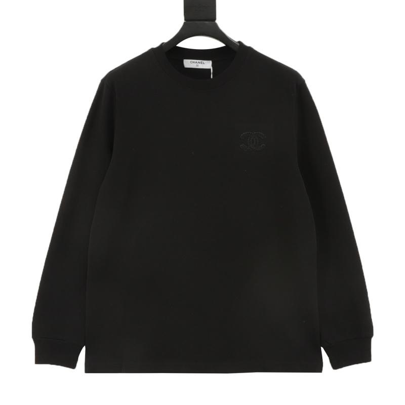 designer,replica,clothing,fake,1:1,lv,luxury,high quality CHANEL Long-Sleeve T-Shirt with Subtle Woven Logo Double C Embroidery (758E) designer,replica,clothing,fake,1:1,lv,luxury,high quality CHANEL Long-Sleeve T-Shirt with Subtle Woven Logo Double C Embroidery (758E)