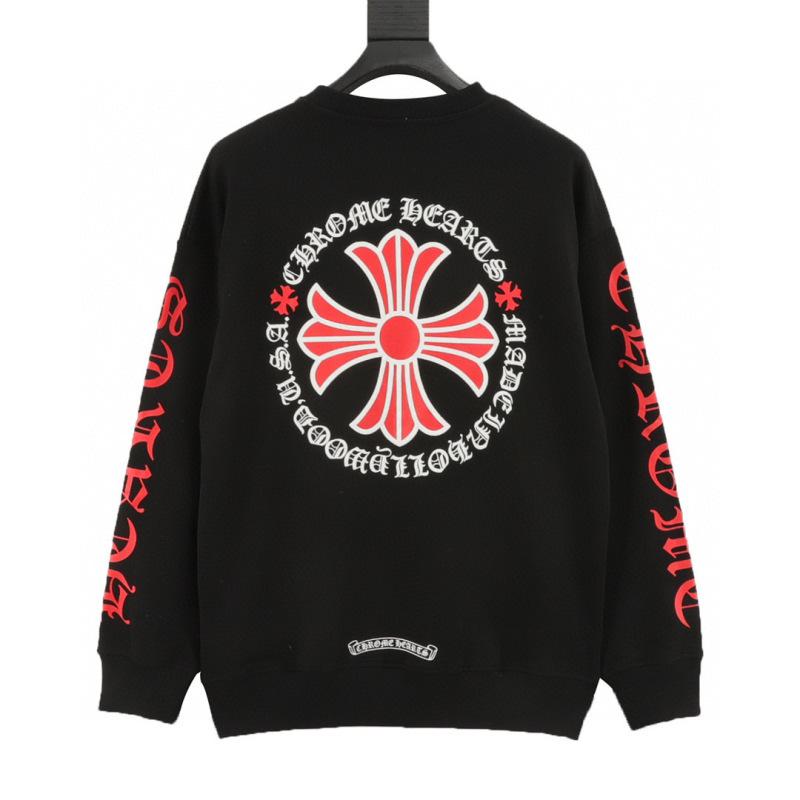 designer,replica,clothing,fake,1:1,lv,luxury,high quality Chrome Hearts Sweatshirt with Large Cross Sanskrit Letter Print on Front and Back Sleeves (FFB3) designer,replica,clothing,fake,1:1,lv,luxury,high quality Chrome Hearts Sweatshirt with Large Cross Sanskrit Letter Print on Front and Back Sleeves (FFB3)